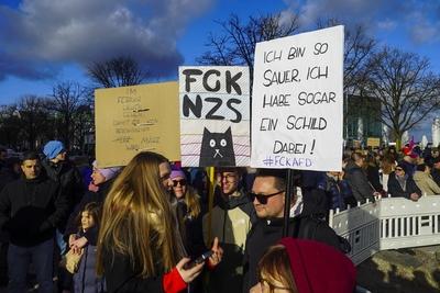 Anti AFD Demo-stock-foto