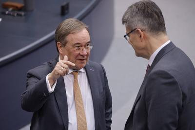 Armin Laschet , stellvertretender Bundesvorsitzender der CDU Deutschlands, Deutschland, Berlin, Reichstag. Der Bundestag-stock-foto