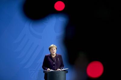 2020 Bilder des Jahres, News 02 Februar News Themen der Woche KW08 Angela Merkel - Statement Hanau Shooting DEU, Deutsc-stock-photo