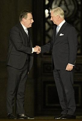 Consultations of King Philippe with informeur Bart De Wever 31/01/2025-stock-foto