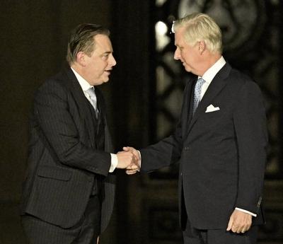 Consultations of King Philippe with informeur Bart De Wever 31/01/2025-stock-foto