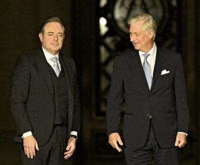 Consultations of King Philippe with informeur Bart De Wever 31/01/2025-stock-foto