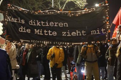 Merz stoppen-stock-foto