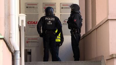 Aktivisten besetzen CDU-B?ro in Hannover-stock-foto