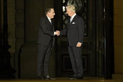 Consultations of King Philippe with informeur Bart De Wever 31/01/2025-stock-foto