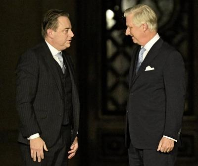 Consultations of King Philippe with informeur Bart De Wever 31/01/2025-stock-foto
