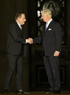 Consultations of King Philippe with informeur Bart De Wever 31/01/2025-stock-foto