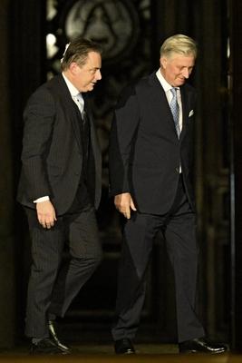 Consultations of King Philippe with informeur Bart De Wever 31/01/2025-stock-foto