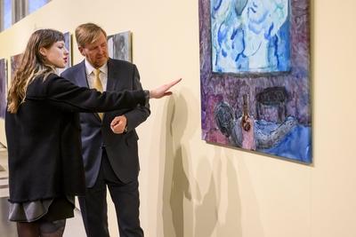 King presents Royal Award for Free Painting 2025, Amsterdam, The Netherlands-stock-foto