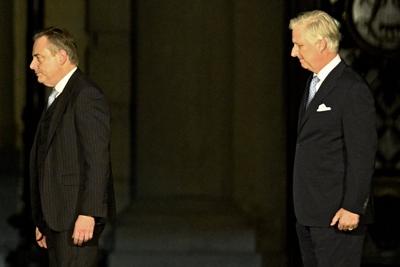 Consultations of King Philippe with informeur Bart De Wever 31/01/2025-stock-foto