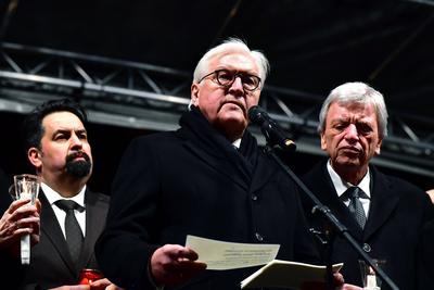 2020 Bilder des Jahres, News 02 Februar News Themen der Woche KW08 Bundespr?sident besucht Hanau Vorsitzender des Zentr-stock-photo