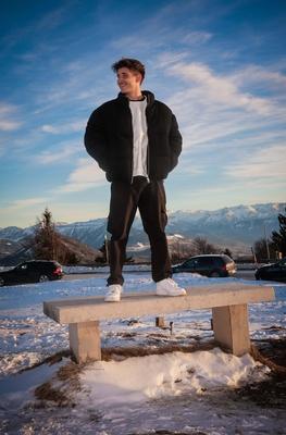AUT, Unterwegs in Salzburg, Reportage, WM 2025, Saalbach, WM-Song, Fototermin-stock-foto