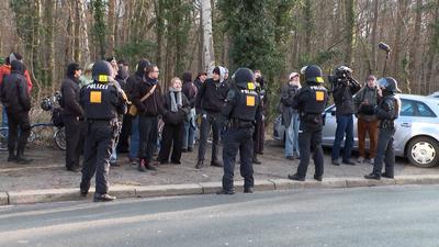 Aktivisten besetzen CDU-B?ro in Hannover-stock-foto