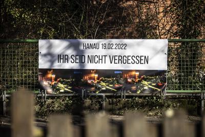 zu Terroranschlag / Anschlag, Hanau, Bild x von 50 Hanau 23.02.2022 zu Terroranschlag / Anschlag, Hanau, im Bild: Evange-stock-photo