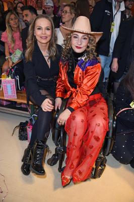 Regina Halmich, Kristina Vogel - MARINA HOERMANSEDER FASHION SHOW w?hrend der Berlin Fashion Week Herbst/Winter 2025 in-stock-foto