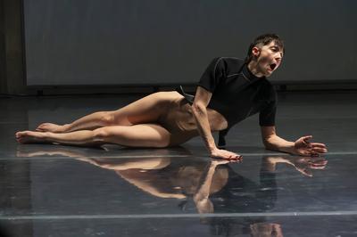 Muenchen, Echoes, Plot Twist im Haus der Kunst, In the Shadow of Forward, Kuenstlerin Layton Lachmann *** Munich, Echoes-stock-photo