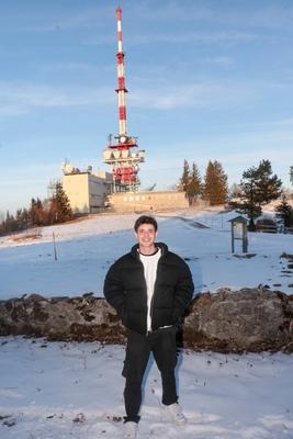 AUT, Unterwegs in Salzburg, Reportage, WM 2025, Saalbach, WM-Song, Fototermin-stock-foto