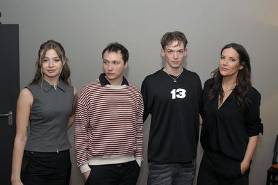 Flora Li Thiemann, Michelangelo Fortuzzi, Lennox Halm, Bettina Zimmermann-stock-photo