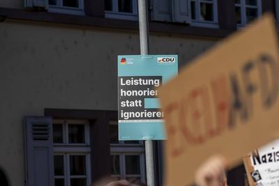 Zeit f?r Alice Weidel - in Neu-Isenburg - Wahlkampftour Bundestagswahl 2025-stock-foto