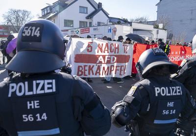 Zeit f?r Alice Weidel - in Neu-Isenburg - Wahlkampftour Bundestagswahl 2025-stock-foto