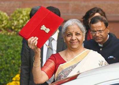 Union Finance Minister Nirmala Sitharaman Presents ?Union Budget 2025-26?-stock-photo
