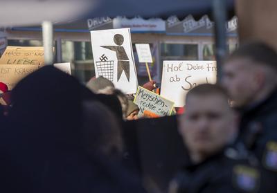Zeit f?r Alice Weidel - in Neu-Isenburg - Wahlkampftour Bundestagswahl 2025-stock-foto