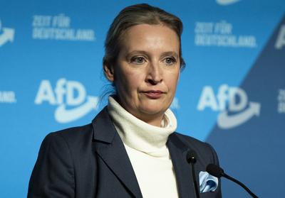 Zeit f?r Alice Weidel - in Neu-Isenburg - Wahlkampftour Bundestagswahl 2025-stock-foto