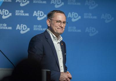 Zeit f?r Alice Weidel - in Neu-Isenburg - Wahlkampftour Bundestagswahl 2025-stock-foto