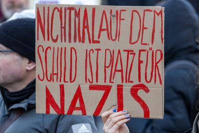 Demostration Brandmauer statt Rechtsruck!, N?rnberg, 02.02.2025-stock-photo