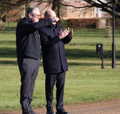 Bundeskanzler und Great Britain-stock-foto