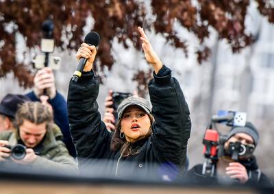 Politik , Aufstand der Anstaendigen ? Demo f?r die Brandmauer in Berlin-stock-foto
