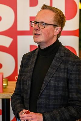 Bundestagswahl 2025 - Stefan Weil (Ministerpraesident des Landes Niedersachsen (SPD) ) in Vechta-stock-foto