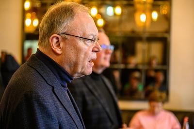 Bundestagswahl 2025 - Stefan Weil (Ministerpraesident des Landes Niedersachsen (SPD) ) in Vechta-stock-foto