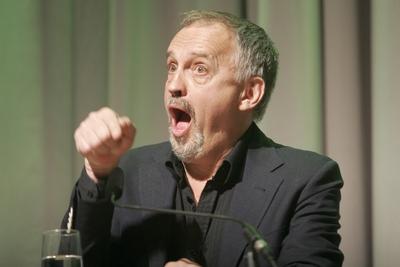 Jussi ADLER-OLSEN, D?nemark, DAN, Schriftsteller, Portr?t, Portrait w?hrend einer Lesung im Rahmen des Literaturfestiva-stock-foto