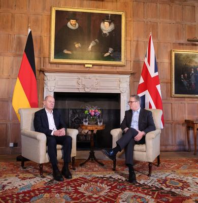 Bundeskanzler und Great Britain-stock-foto