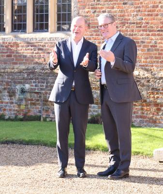 Bundeskanzler und Great Britain-stock-foto