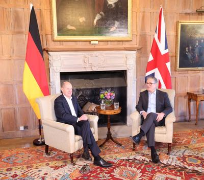 Bundeskanzler und Great Britain-stock-foto