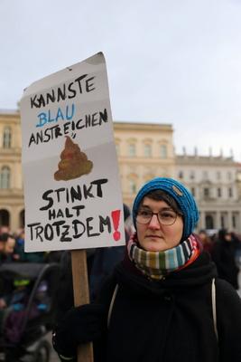 Kundgebung gegen Rechtsextremismus in Potsdam-stock-foto