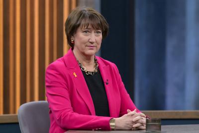 GER, Berlin, TV, Caren Miosga, 02.02.25-stock-foto