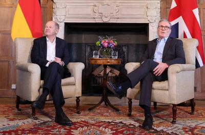 Bundeskanzler und Great Britain-stock-foto