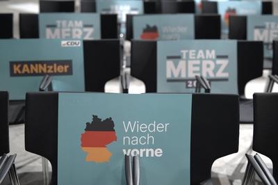 CDU Sonderparteitag: Friedrich Merz-stock-foto