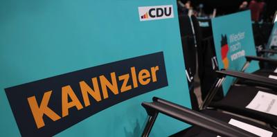 Bundestagswahl CDU Parteitag-stock-foto