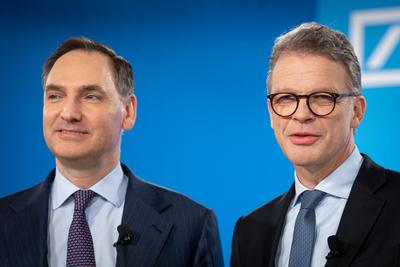 Deutsche Bank Jahresmedienkonferenz 2025-stock-foto