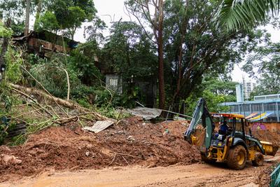 Chuvas causam estragos no Morumbi-stock-photo