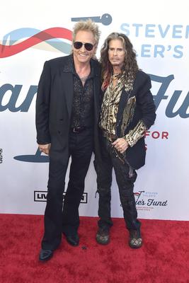 Matt Sorum, Steven Tyler-stock-foto