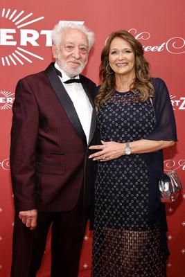 Dieter Hallervorden mit Christiane Zander-stock-foto