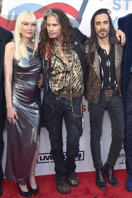 Ace Harper, Steven Tyler, Nuno Bettencourt-stock-photo