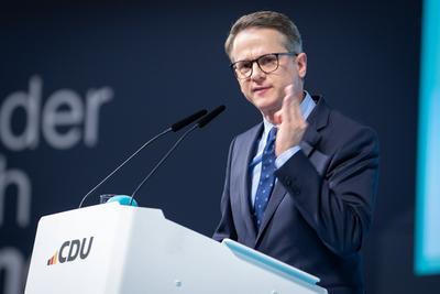 37.Bundesparteitag der CDU Deutschlands-stock-foto
