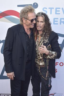 Matt Sorum, Steven Tyler-stock-foto