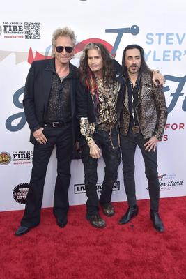 Matt Sorum, Steven Tyler, Nuno Bettencourt-stock-foto
